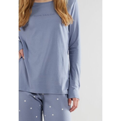 Tom Tailor Dames pyjama katoen blauw - charlotte