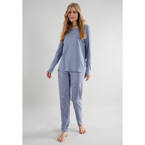 Tom Tailor Dames pyjama katoen blauw - charlotte