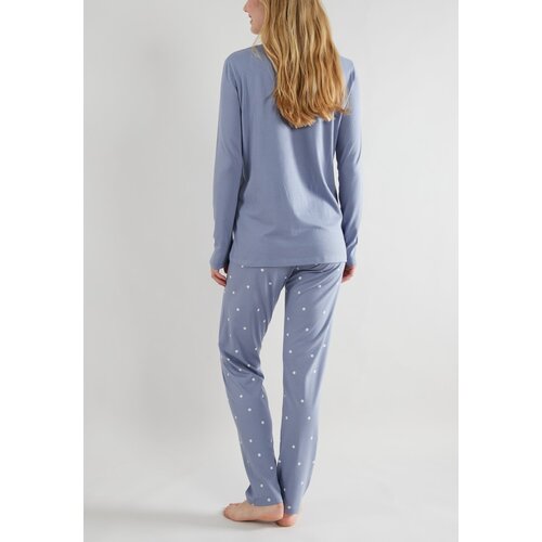 Tom Tailor Dames pyjama katoen blauw - charlotte