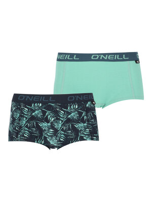 O'Neill Dames boxershorts 2-pack - green leafs