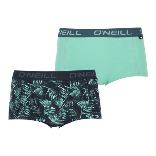 O'Neill Dames boxershorts 2-pack - green leafs
