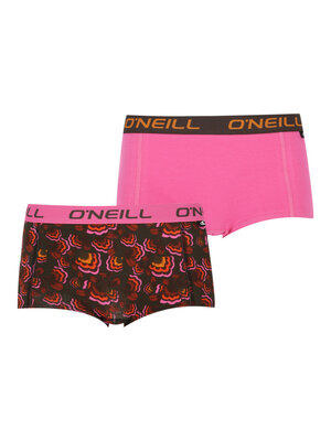 O'Neill Dames boxershorts 2-pack - pink flower power