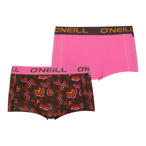 O'Neill Dames boxershorts 2-pack - pink flower power