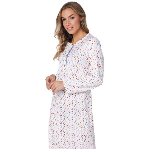Pastunette Nachthemd dames lange mouw - 105 cm - klassiek