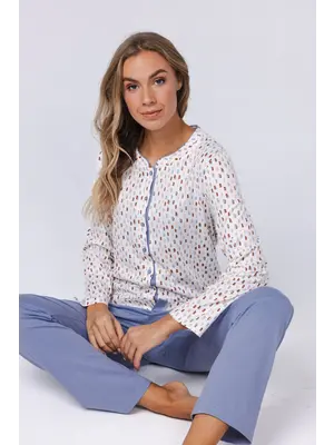 Pastunette Dames pyjama met doorknoop jasje