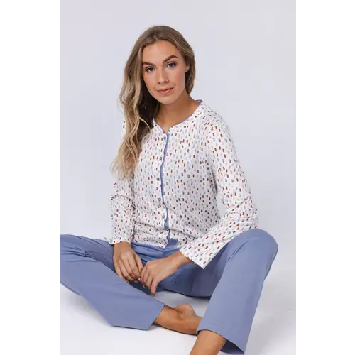 Pastunette Dames pyjama met doorknoop jasje