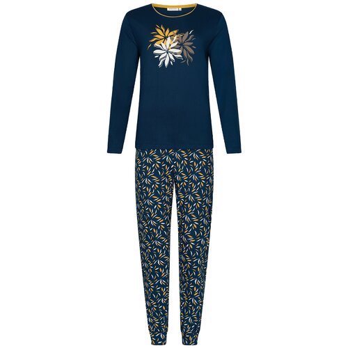 Pastunette Dames pyjama katoen - donkerblauw - bio katoen