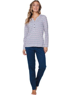 Pastunette Dames pyjama katoen - rose stream