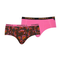 Dames Hipster 2-pack - pink flower power