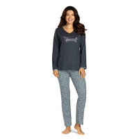 Dames pyjama katoen - natural blooming