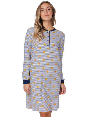 Pastunette Dames Nachthemd Lange Mouw - interlock kwaliteit - Moonlite Serie