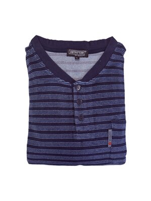 Outfitter Badstof Heren Pyjama - Blauw