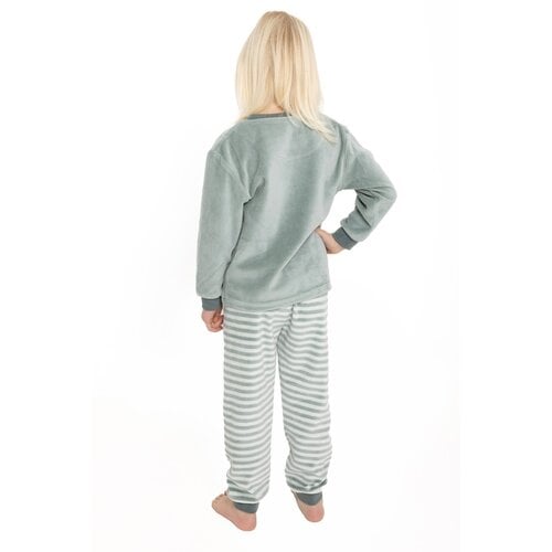 Cocodream Meisjes pyjama velours - groen - unicorn