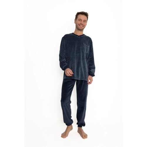 Outfitter Velours heren pyjama -antraciet Outfitter Velours heren pyjama -antraciet