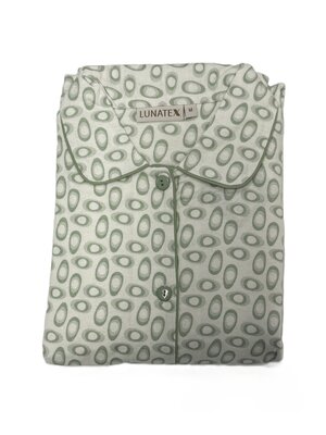 Cocodream Flanellen dames pyjama - doorknoop - groen Cocodream Flanellen dames pyjama - doorknoop - groen