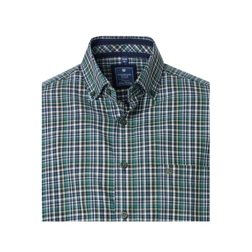 Redmond Overhemd heren lange mouw - ruit - groen blauw Redmond Overhemd heren lange mouw - ruit - groen blauw