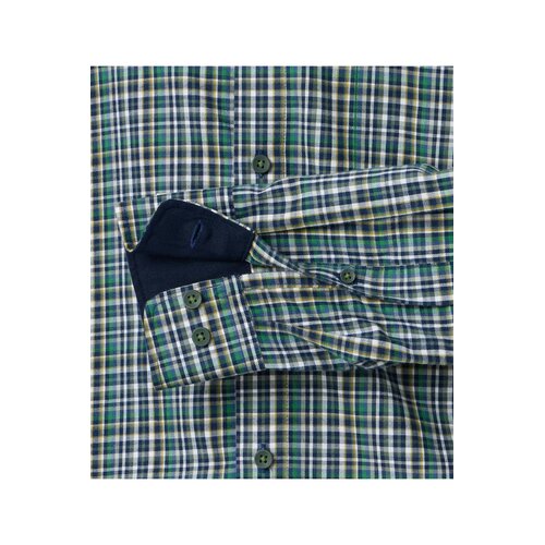 Redmond Overhemd heren lange mouw - ruit - groen blauw Redmond Overhemd heren lange mouw - ruit - groen blauw