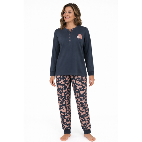 Lunatex Dames pyjama interlock - extra warm