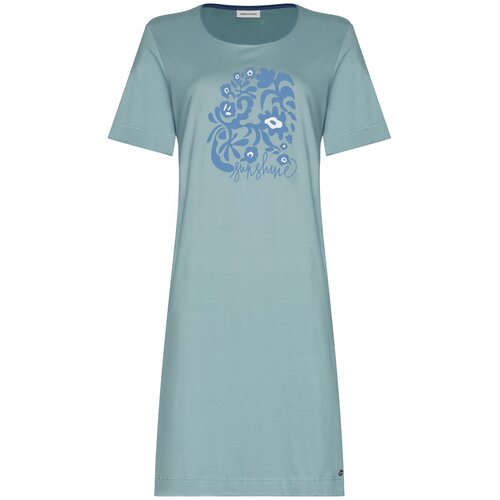 Pastunette Nachthemd korte mouw - bio katoen -  stone blue