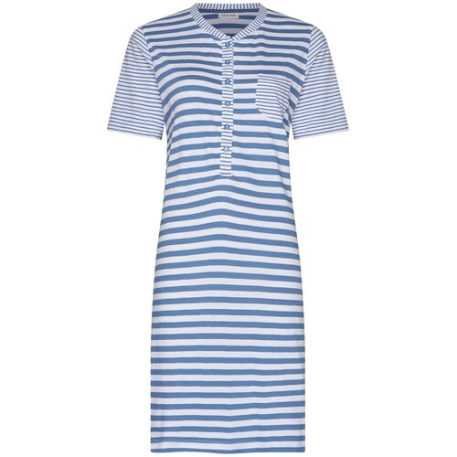 Pastunette Nachthemd korte mouw - katoen - blue gestreept Pastunette Nachthemd korte mouw - katoen - blue gestreept