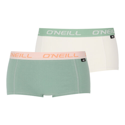 O'Neill Dames boxershorts 2-pack - green marshmallow white