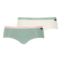 Dames Hipsters 2-pack - green marshmallow white