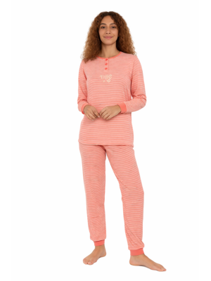 Cocodream Dames pyjama katoen - peach - the sea