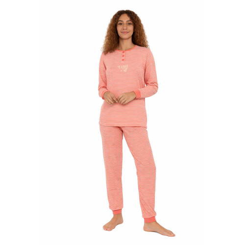 Cocodream Dames pyjama katoen - peach - the sea