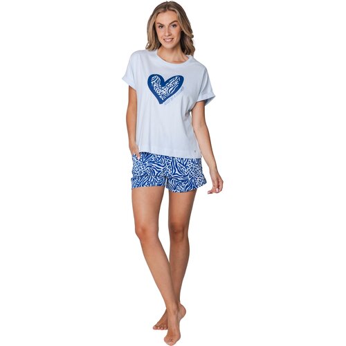 Rebelle by Pastunette Dames shortama - katoen - Blue Bay