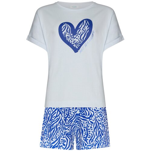 Rebelle by Pastunette Dames shortama - katoen - Blue Bay