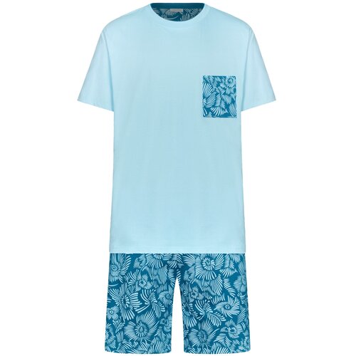 Pastunette Heren Shortama Ocean Flower | Katoen