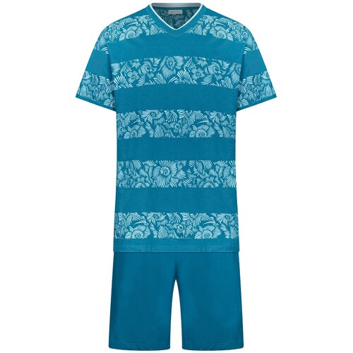 Pastunette Heren Shortama Ocean Flower | Katoen