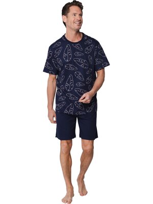 Pastunette Heren Shortama Palm Adventure | Katoen