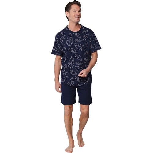 Pastunette Heren Shortama Palm Adventure | Katoen