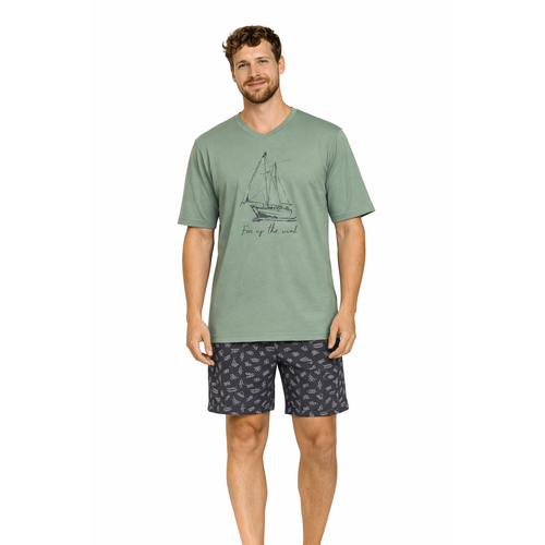 Comte Heren Shortama – Saliegroen – 100% Katoen