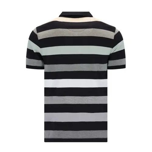 Hajo Heren Polo – Piqué – Strepen – Premium Kwaliteit – Regular Fit