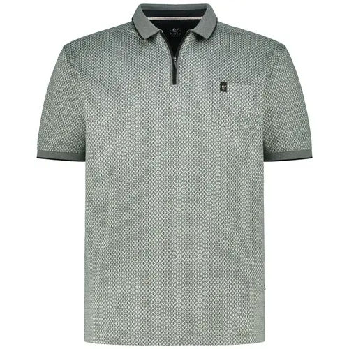 Hajo Heren Polo – Groen – Grafisch Dessin – Rits – Premium Kwaliteit – Regular Fit Hajo Heren Polo – Groen – Grafisch Dessin – Rits – Premium Kwaliteit – Regular Fit