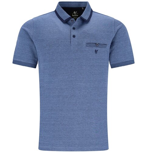 Hajo Heren Poloshirt Blauw Piqué | Regular Fit Hajo Heren Poloshirt Blauw Piqué | Regular Fit