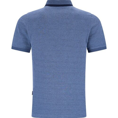 Hajo Heren Poloshirt Blauw Piqué | Regular Fit Hajo Heren Poloshirt Blauw Piqué | Regular Fit