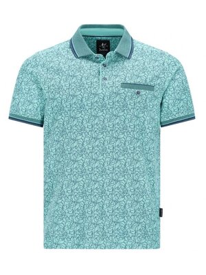Hajo Heren Poloshirt – Stay Fresh – Smaragd Groen – Floral Print Hajo Heren Poloshirt – Stay Fresh – Smaragd Groen – Floral Print