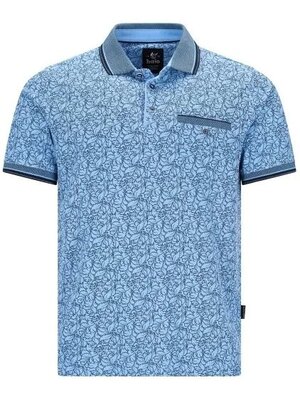 Hajo Heren Poloshirt – Stay Fresh – Sky Blue – Floral Print Hajo Heren Poloshirt – Stay Fresh – Sky Blue – Floral Print
