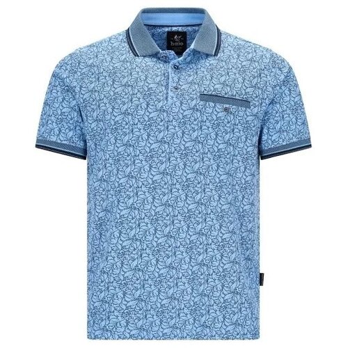 Hajo Heren Poloshirt – Stay Fresh – Sky Blue – Floral Print Hajo Heren Poloshirt – Stay Fresh – Sky Blue – Floral Print