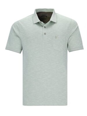 Hajo Heren Poloshirt – Softknit – Lichtgroen Gemêleerd (Slub Yarn) Hajo Heren Poloshirt – Softknit – Lichtgroen Gemêleerd (Slub Yarn)