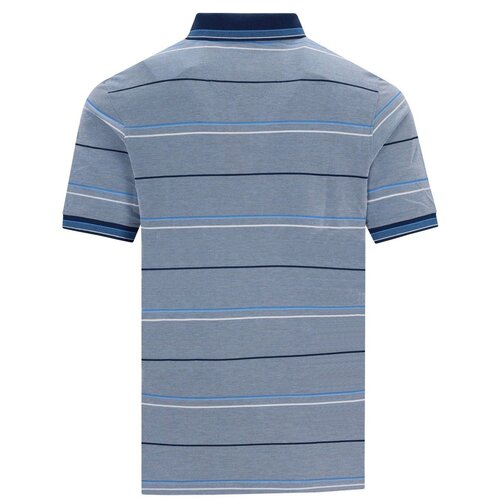 Hajo Heren Poloshirt – Stay Fresh – Blauw Gestreept – Piqué