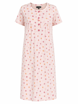 Cocodream Klassieke korte mouw nachthemd – lang model – 100% katoen