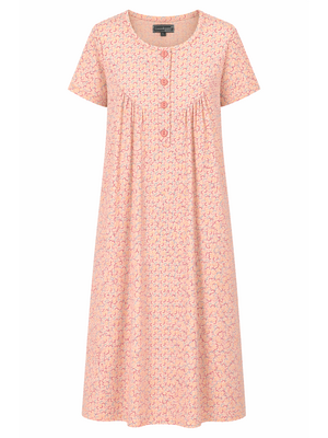 Cocodream Klassieke korte mouw nachthemd – lang model – 100% katoen