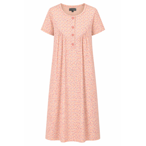 Cocodream Klassieke korte mouw nachthemd – lang model – 100% katoen