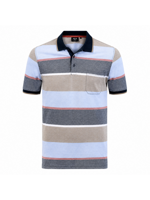 Pre End Heren Polo – 100% Katoen – Regular Fit – Brede Streep