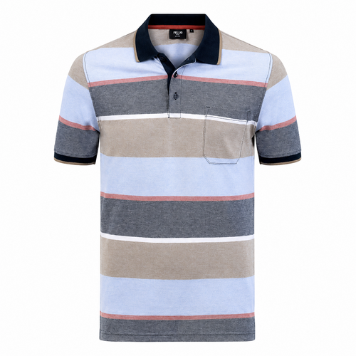 Pre End Heren Polo – 100% Katoen – Regular Fit – Brede Streep