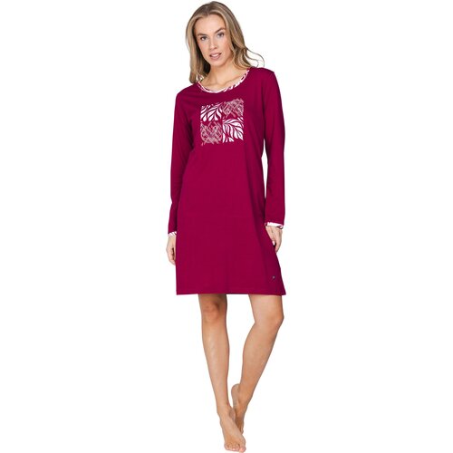 Pastunette Dames Nachthemd Rosewood Comfort – Donkerrood – 100% Biologisch Katoen Pastunette Dames Nachthemd Rosewood Comfort – Donkerrood – 100% Biologisch Katoen